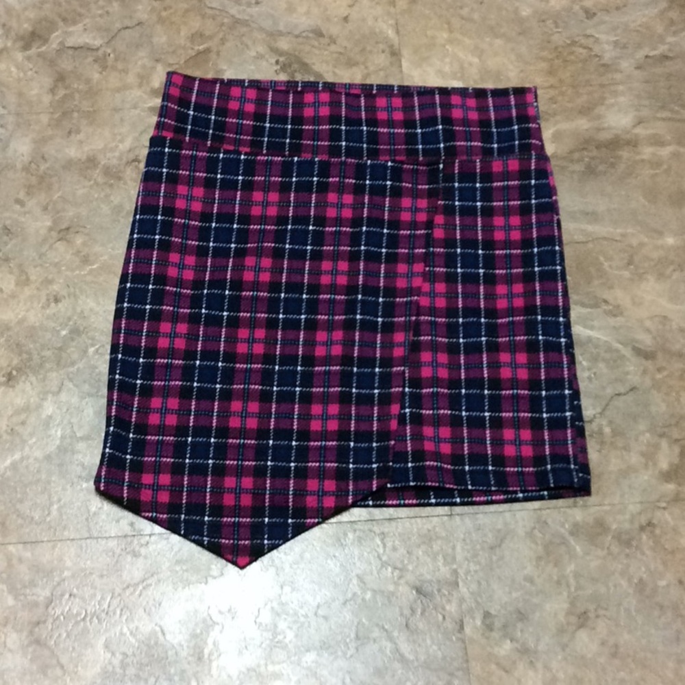 🔥 Plaid tartan pink schoolgirl skirt - Picture 1 of 5
